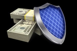 Shield representing secure billing